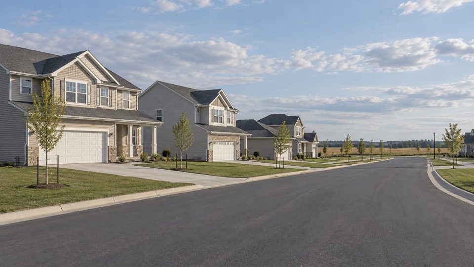 Recently built subdivision housing, where a tight envelope needs mechanical ventilation