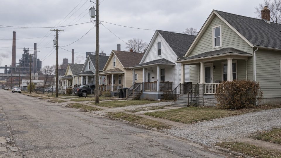 Turn-of-the-century worker housing of the kind found in Beloit, WI